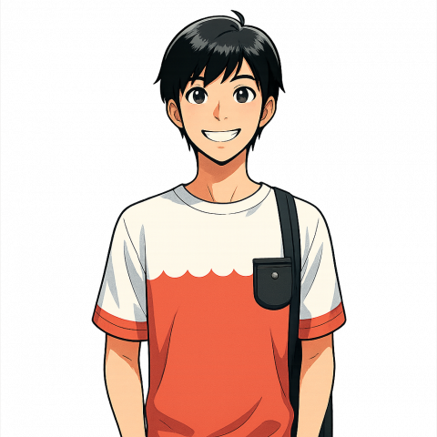 Student at computer