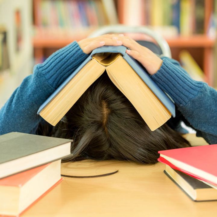 stressed student