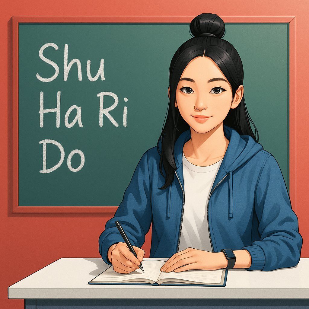 Student in Shu Ha Ri Dō class