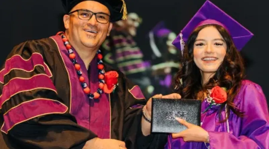 Student during graduation