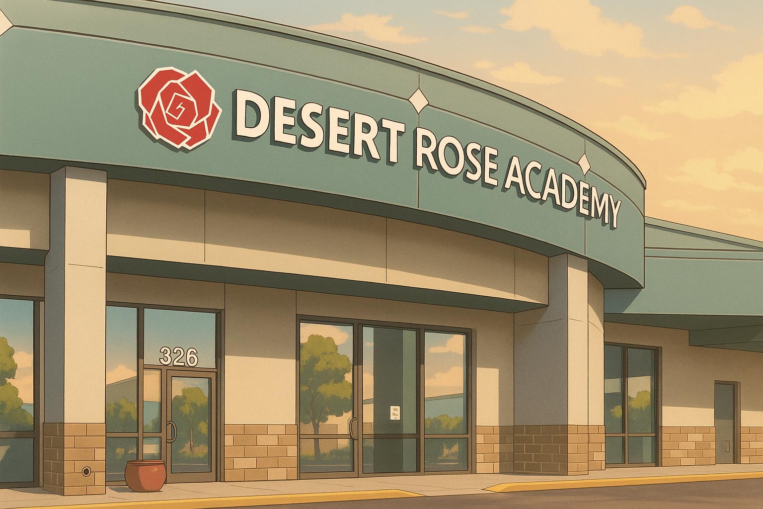 Rose School Exterior - Building Desert Rose Academy
