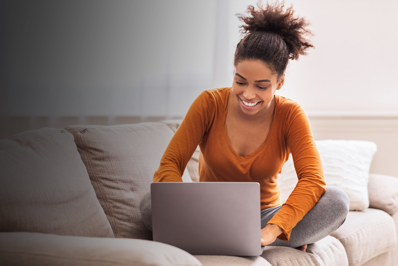 Student Doing Online Classes on Laptop