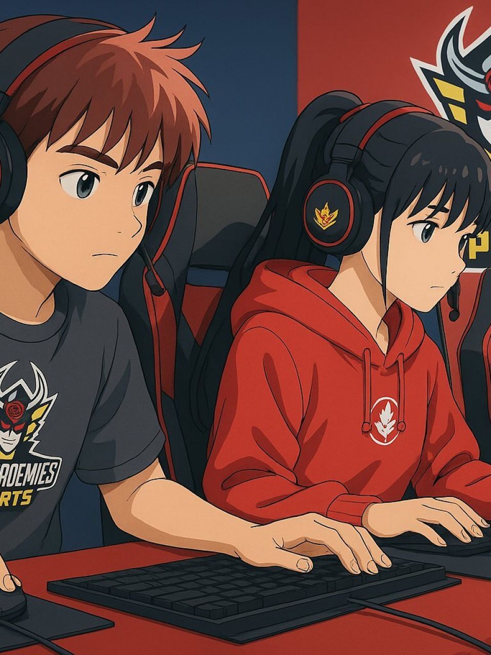 Students playing Esports