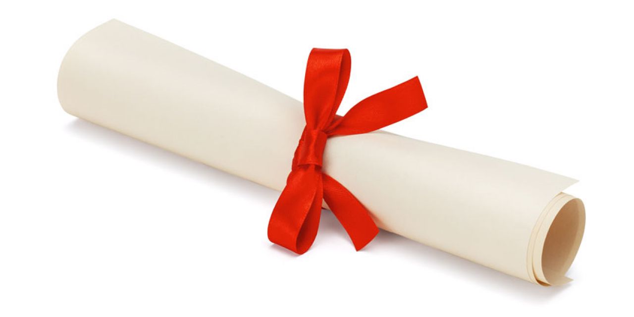 a picture of diploma