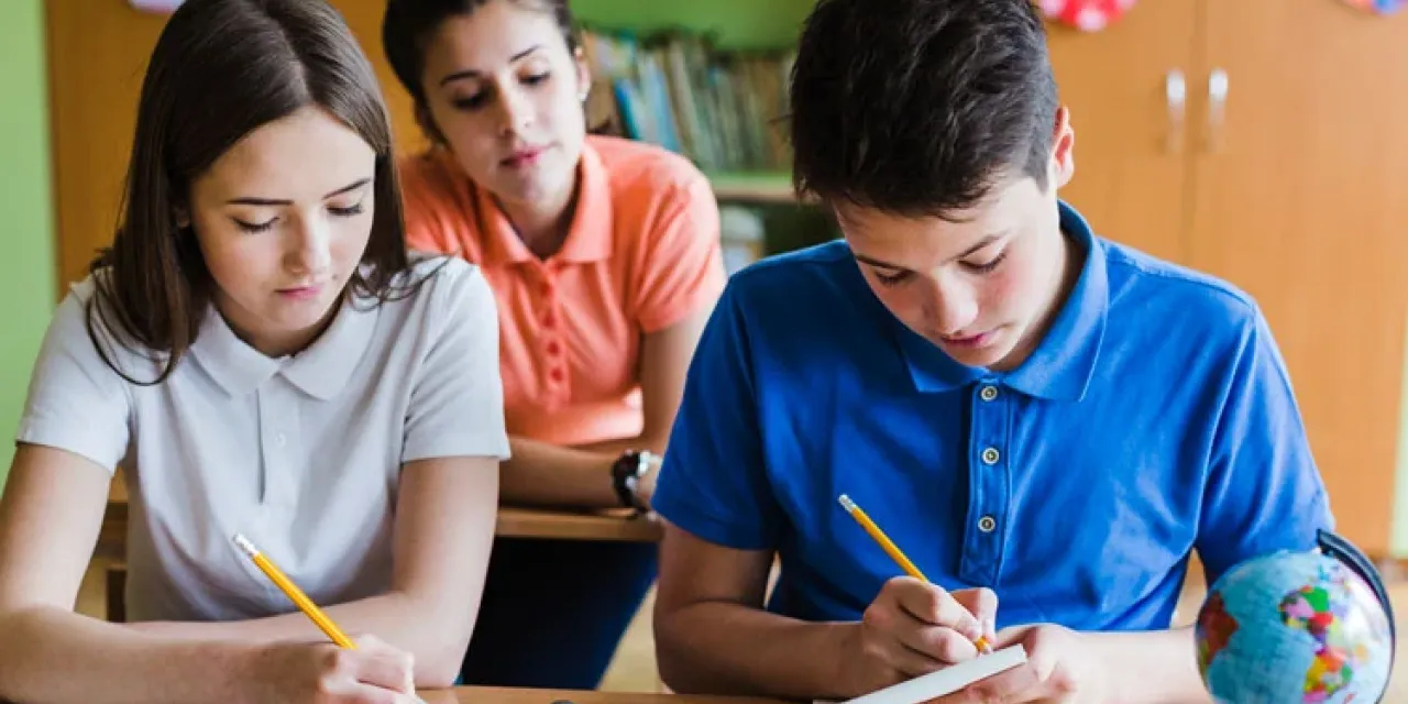 children learning in the class