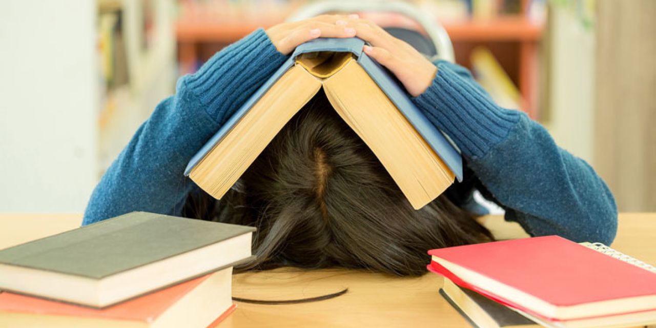 stressed student
