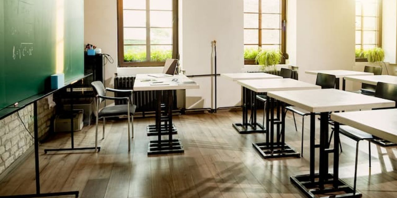 high school classroom